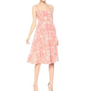 BCBGeneration Strappy Floral Midi Dress POCKETS